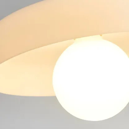 Modern Hanging Light Fixture Colorful Glass Shade Pendant Light Image - 17