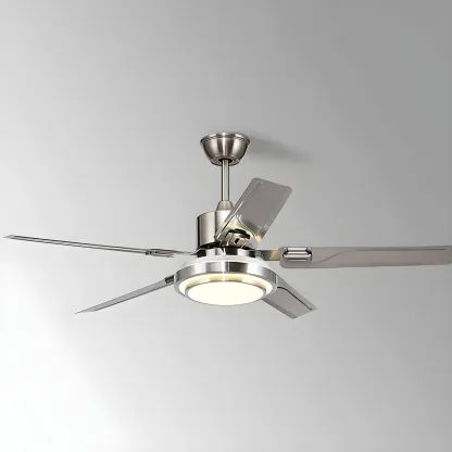 Modern Reversible Ceiling Fan with 3-Gear Light for Living Room