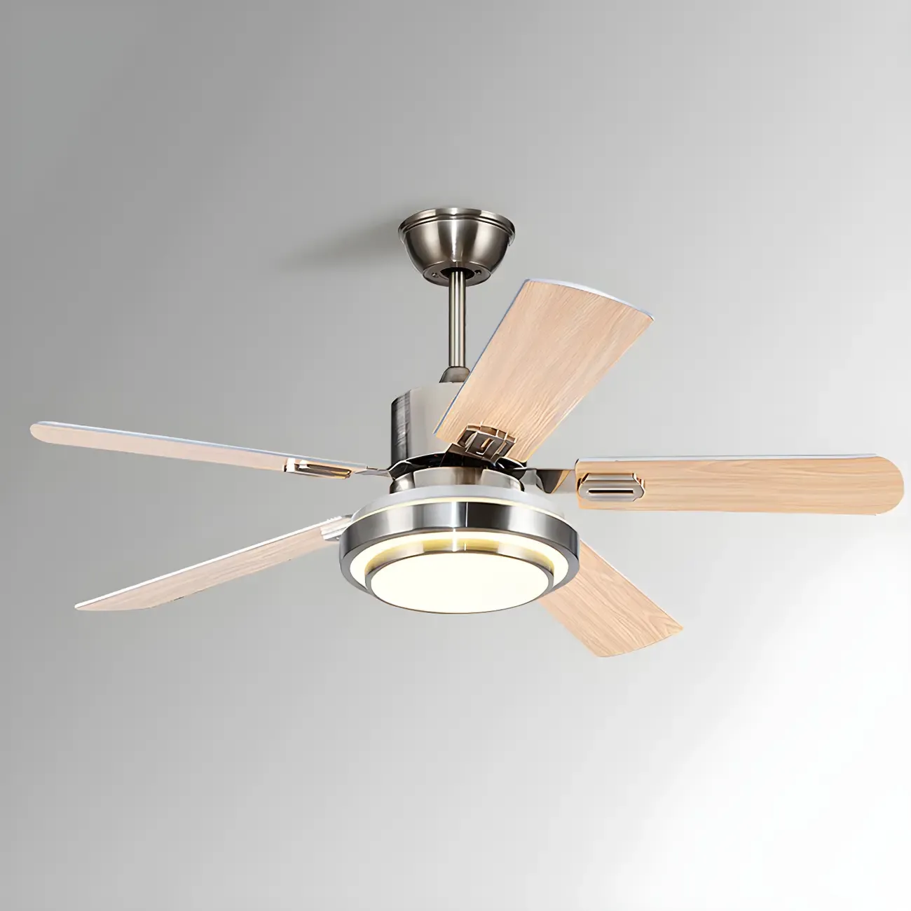 Modern Reversible Ceiling Fan with 3-Gear Light for Living Room