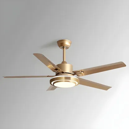 Modern Reversible Ceiling Fan with 3-Gear Light for Living Room
