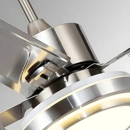 Modern Reversible Ceiling Fan with 3-Gear Light for Living Room