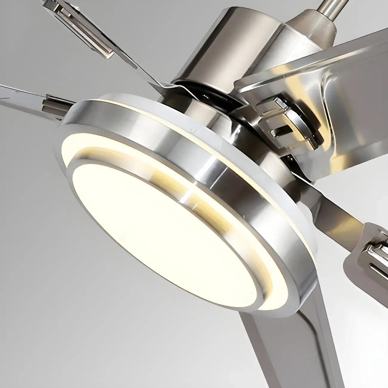 Modern Reversible Ceiling Fan with 3-Gear Light for Living Room