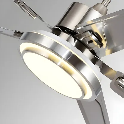 Modern Reversible Ceiling Fan with 3-Gear Light for Living Room