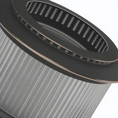 Black Metal Circular Drum Post Cap Light Image - 9