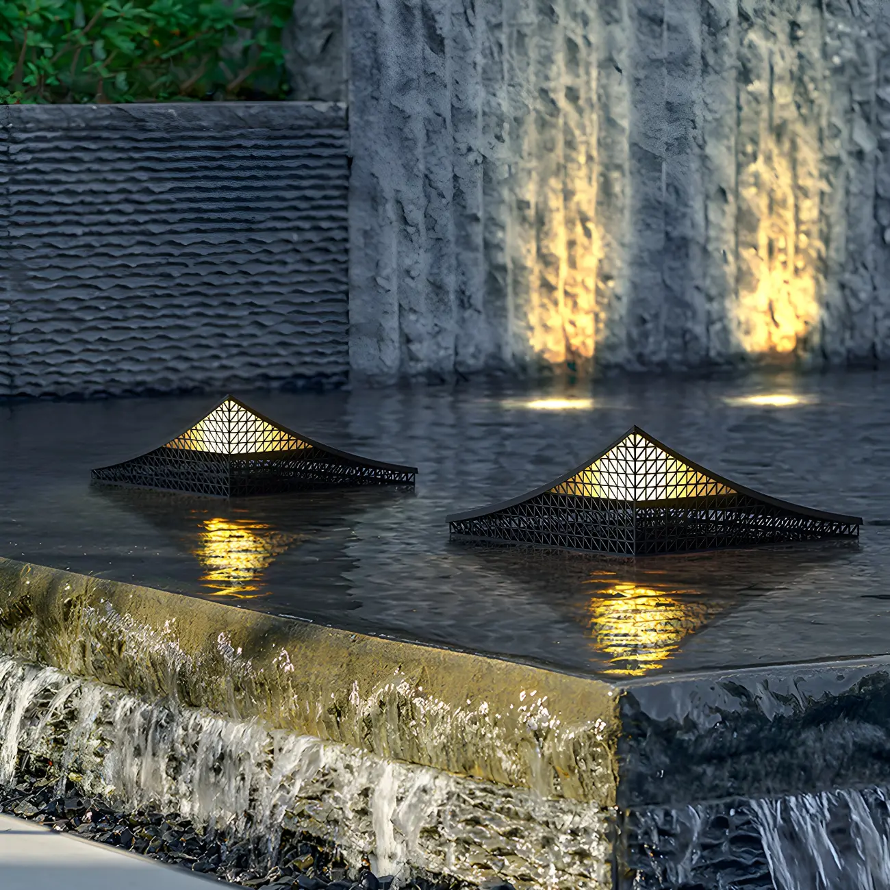 Designed Eave Simple Black Metal Post Cap Light Image - 4 | homeyfad