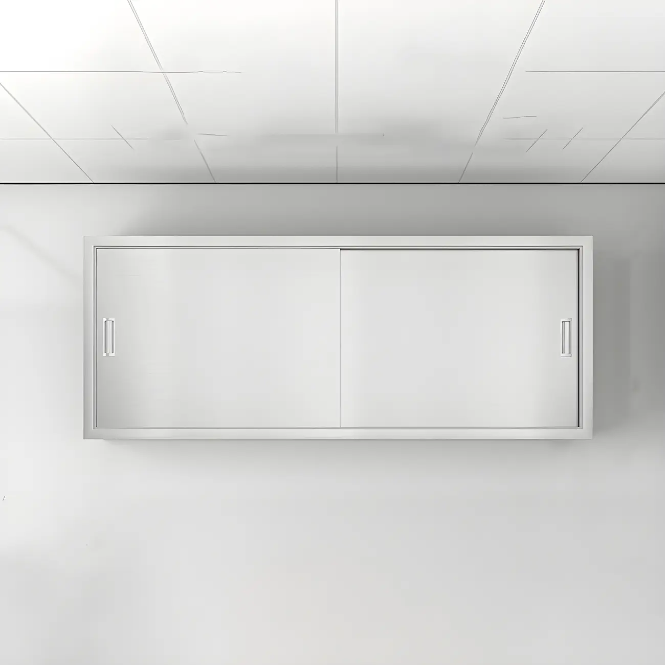 Elegant Stainless Steel Wall-Mounted Display Cabinet with Storage Image - 4 | homeyfad