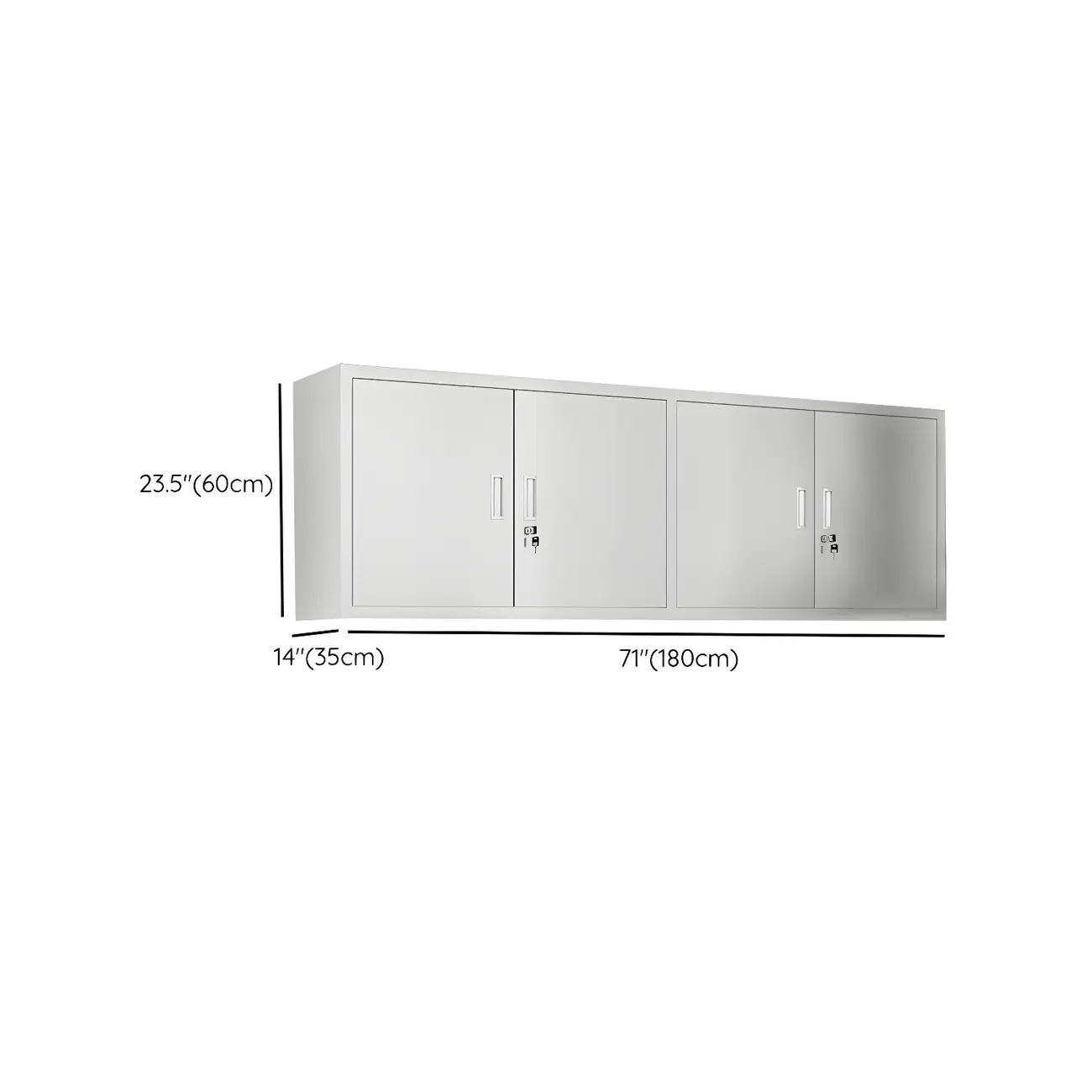 Elegant Stainless Steel Wall-Mounted Display Cabinet with Storage Image - 20 | homeyfad