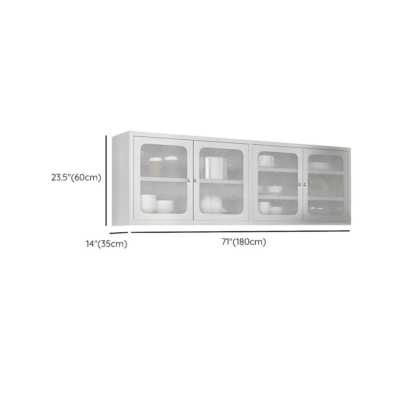 Elegant Stainless Steel Wall-Mounted Display Cabinet with Storage Image - 21 | homeyfad