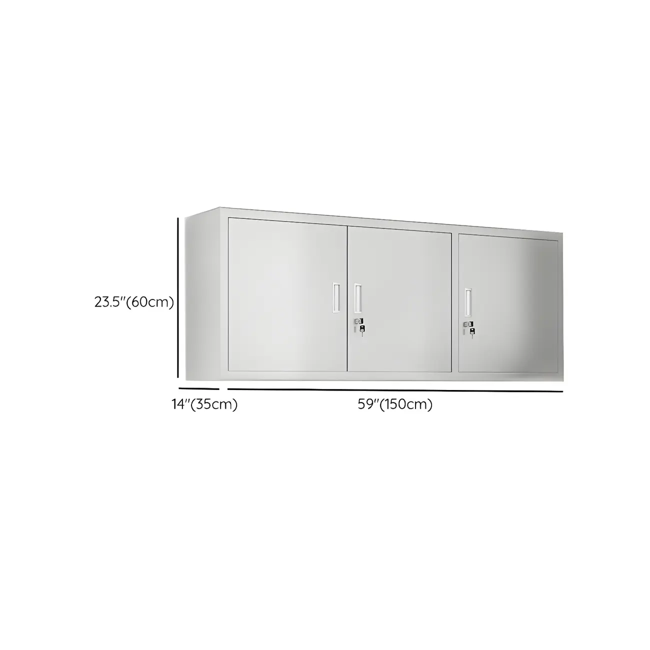 Elegant Stainless Steel Wall-Mounted Display Cabinet with Storage Image - 23 | homeyfad