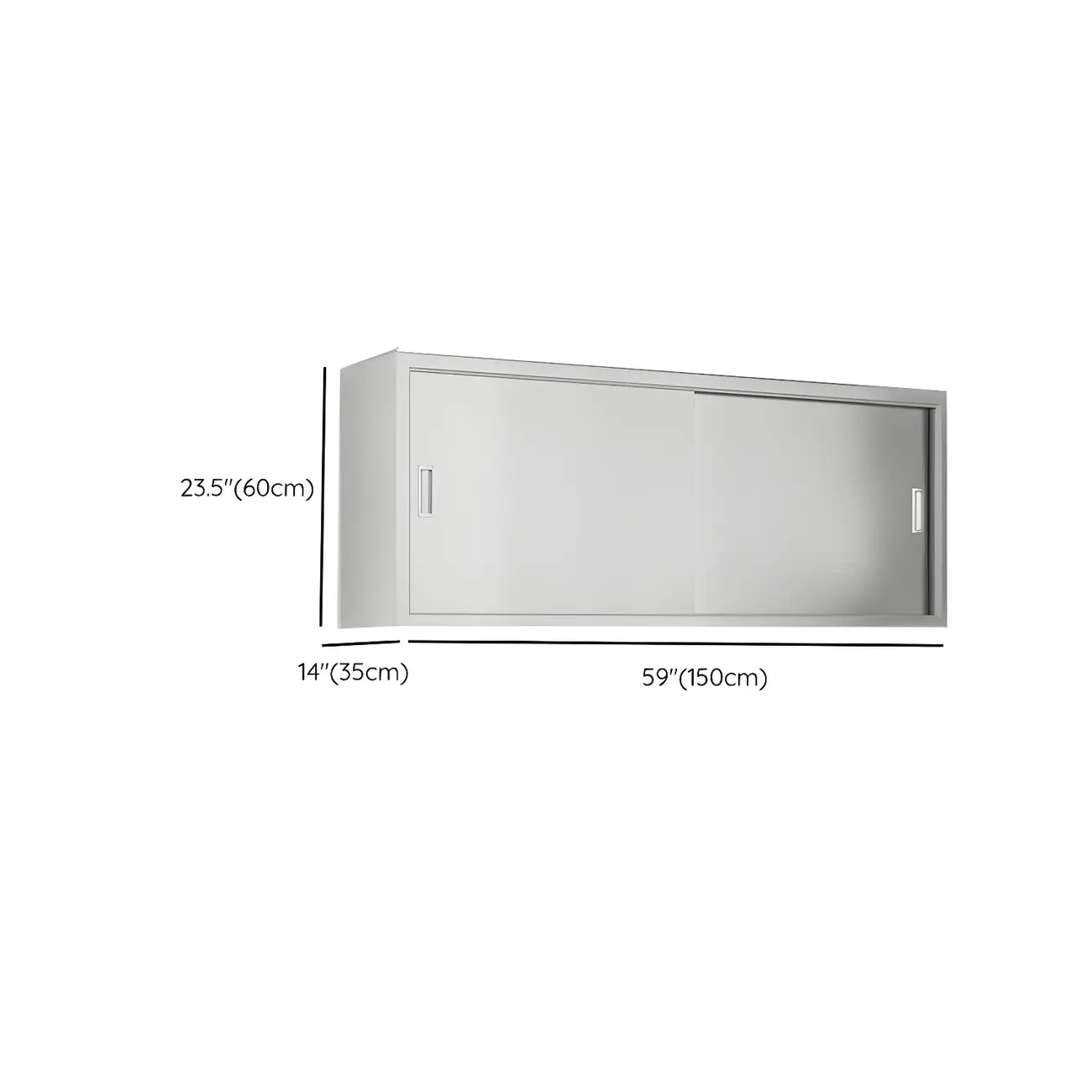 Elegant Stainless Steel Wall-Mounted Display Cabinet with Storage Image - 24 | homeyfad