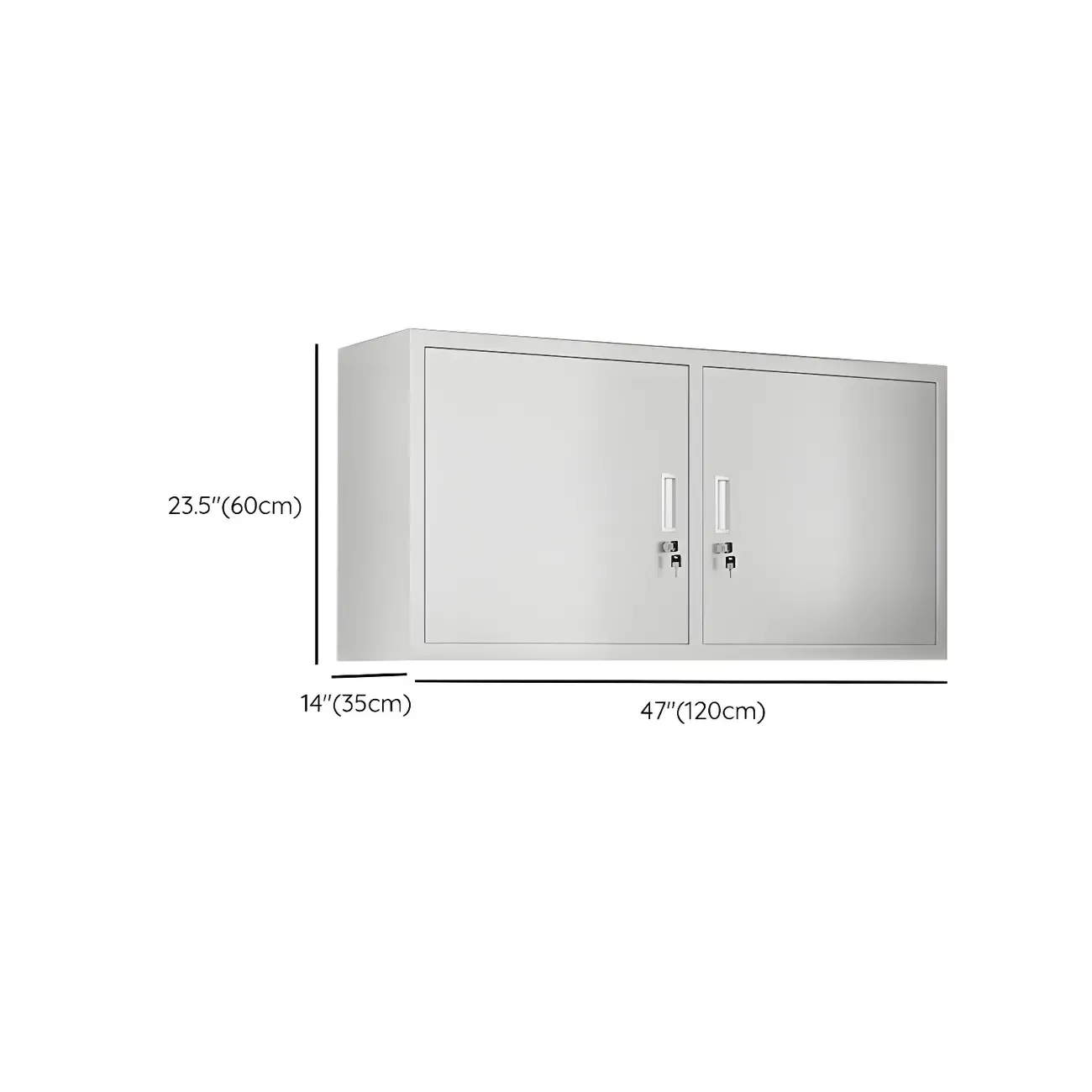 Elegant Stainless Steel Wall-Mounted Display Cabinet with Storage Image - 26
