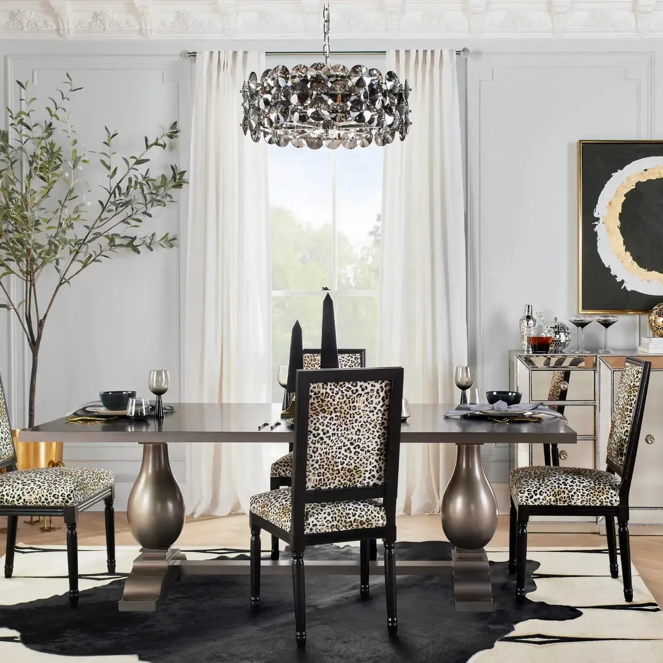 Crystal Drum Chandelier for Modern Elegance Image - 6