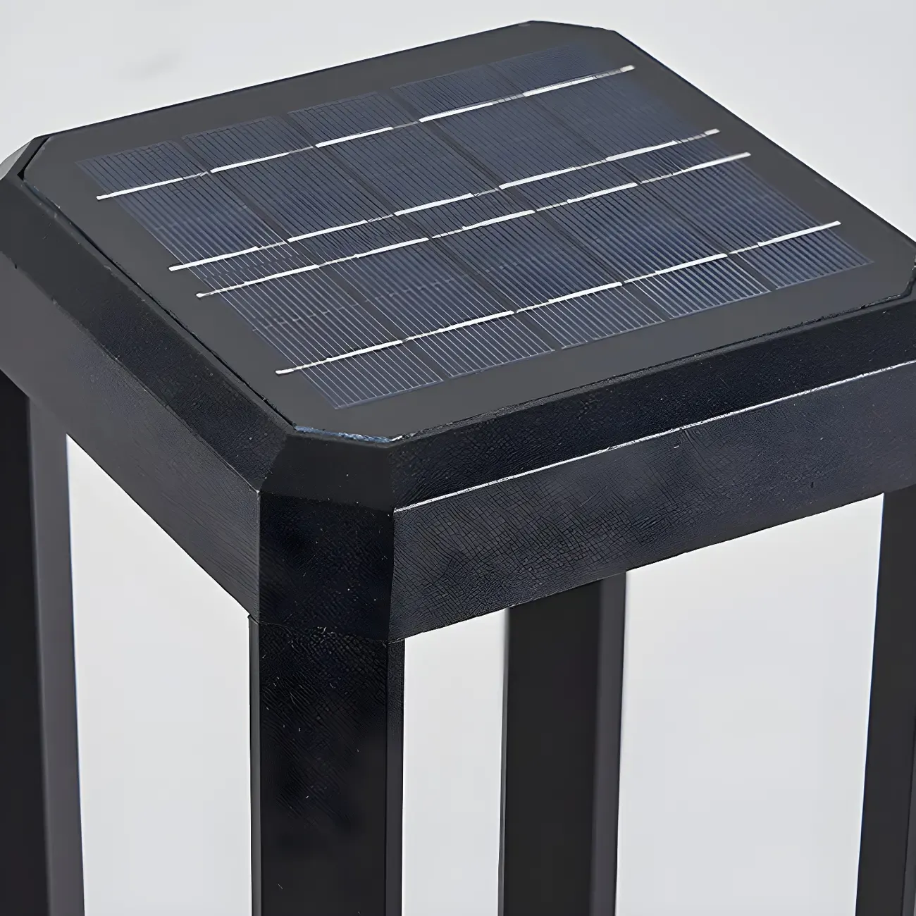 Wired Geometric Simple Metal Post Cap Light Image - 17