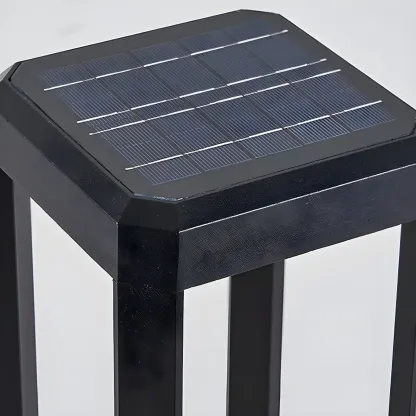 Wired Geometric Simple Metal Post Cap Light Image - 17