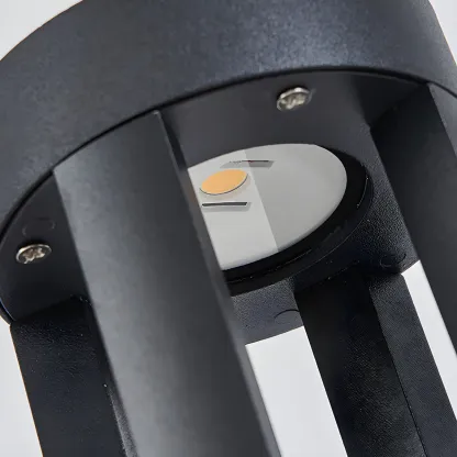 Wired Geometric Simple Metal Post Cap Light Image - 18