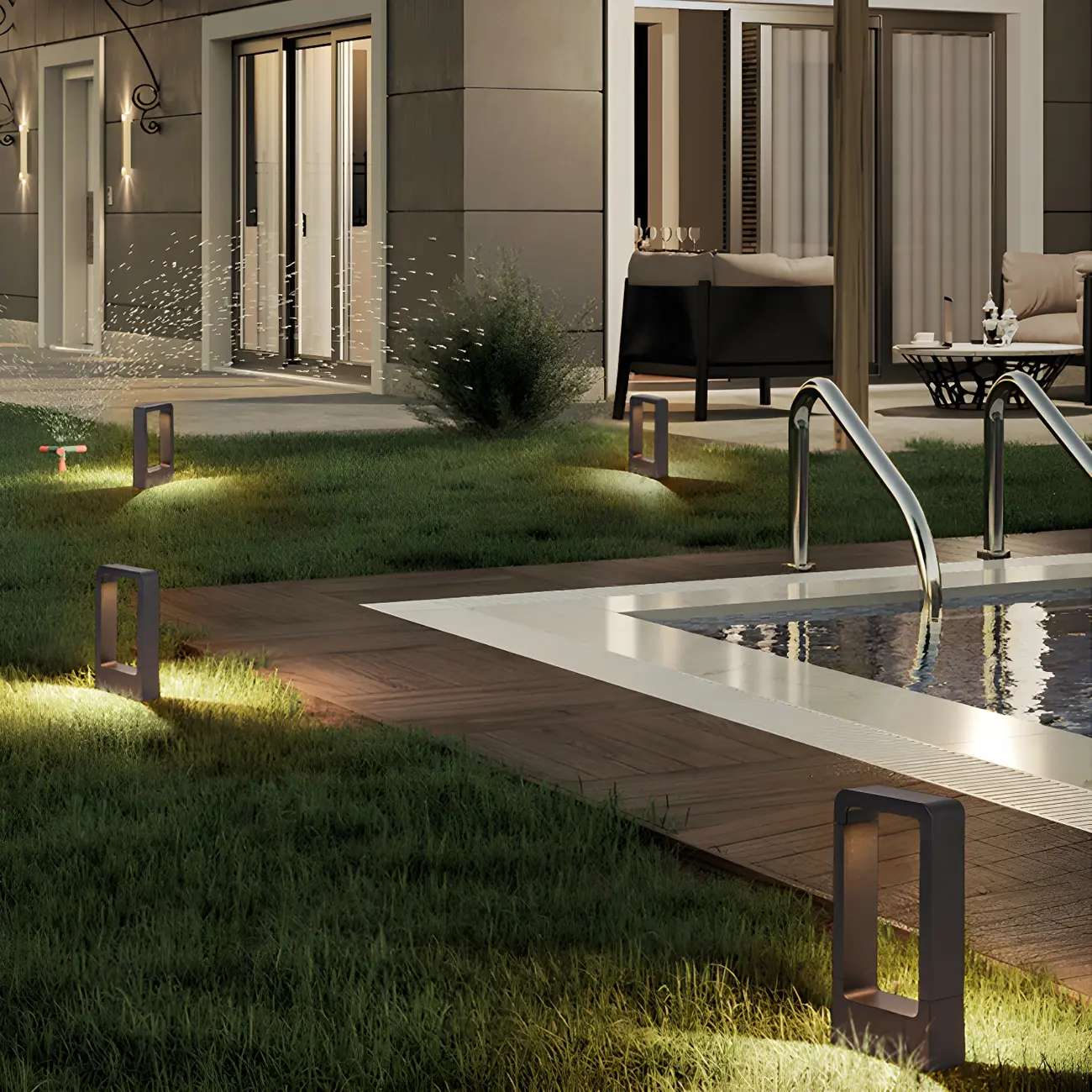 Wired Geometric Simple Metal Post Cap Light Image - 5 | homeyfad