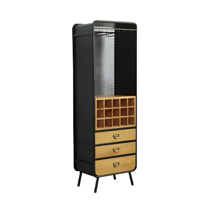 Industrial Light Wood Wine Rack for 13-24 Bottles Image - 8