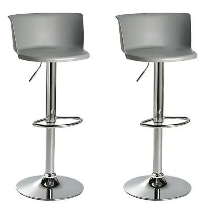 Glam Metal Swivel Adjustable Bar Stools with Footrest for Kitchen Image - 6