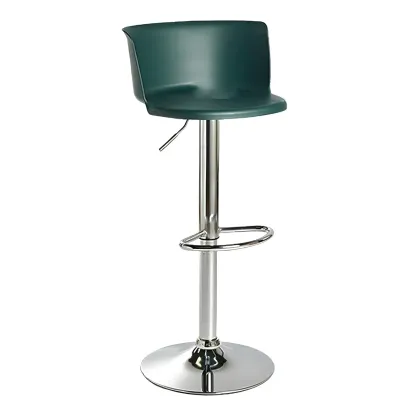 Glam Metal Swivel Adjustable Bar Stools with Footrest for Kitchen Image - 13