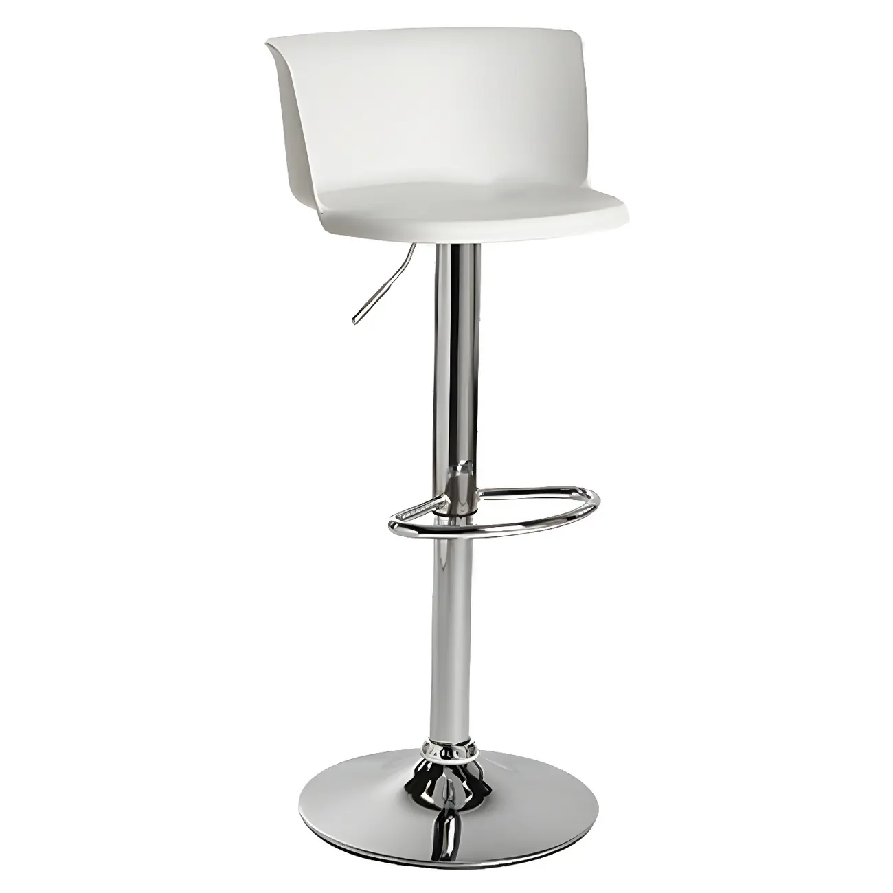 Glam Metal Swivel Adjustable Bar Stools with Footrest for Kitchen Image - 26 | homeyfad