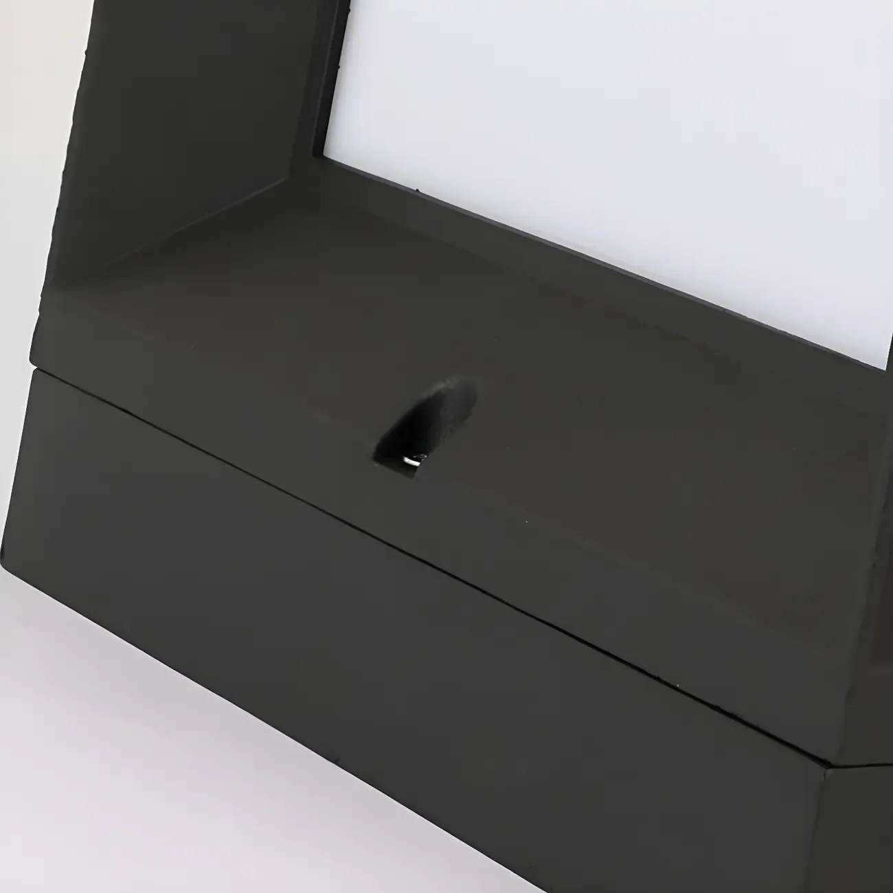 Simple Smooth Metal Cube Post Cap Light Image - 13