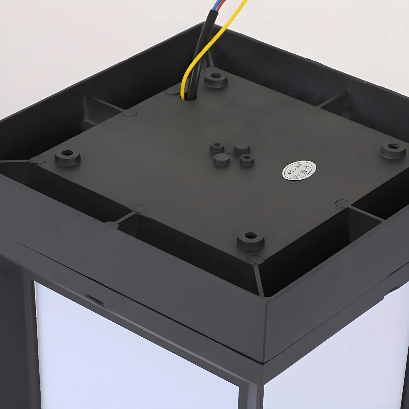 Simple Smooth Metal Cube Post Cap Light Image - 15 | homeyfad