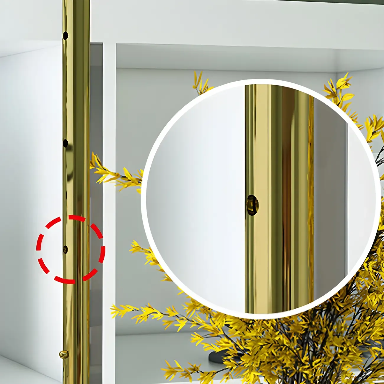 Modern Metal Hanging Wine Rack with Glass Holder Image - 12