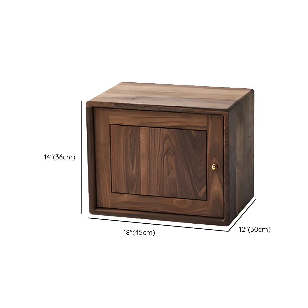 Mid-century Modern Brown Wood Cube Open Back Bookcase Image - 16