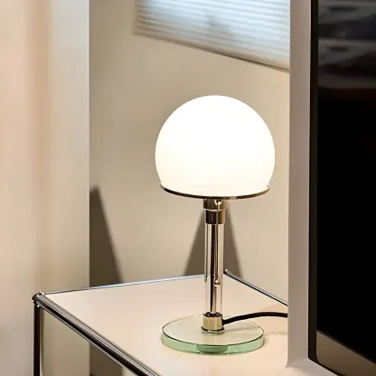 Minimalist  Dome Task Table Lamp with Pull Chain Image - 1