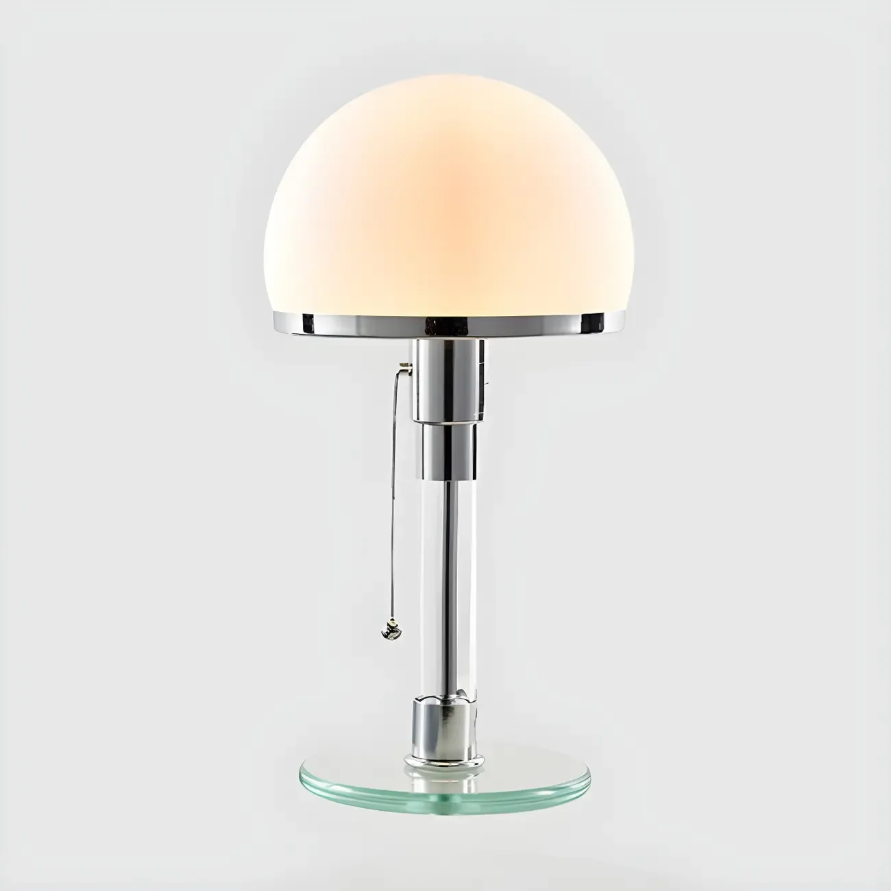 Minimalist  Dome Task Table Lamp with Pull Chain Image - 6