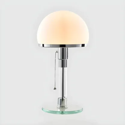 Minimalist  Dome Task Table Lamp with Pull Chain Image - 6