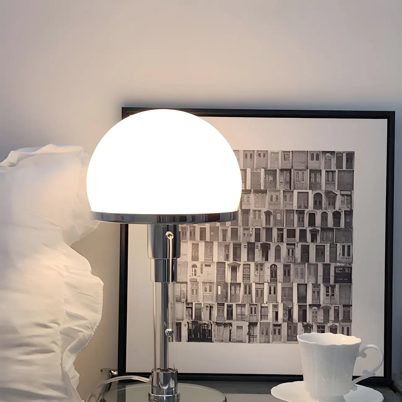 Minimalist  Dome Task Table Lamp with Pull Chain Image - 13 | homeyfad