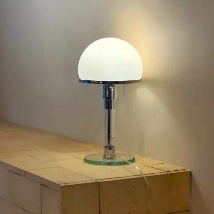 Minimalist  Dome Task Table Lamp with Pull Chain Image - 14