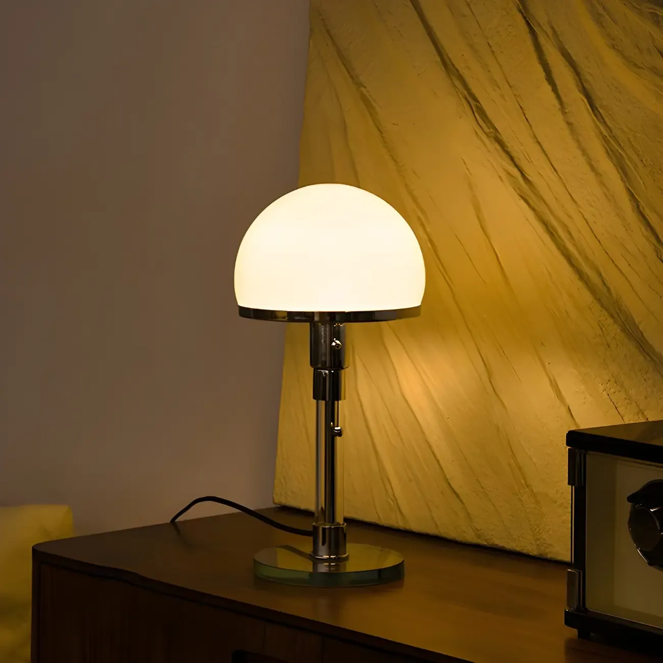 Minimalist  Dome Task Table Lamp with Pull Chain Image - 15