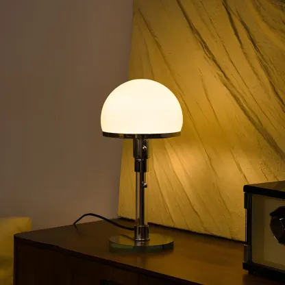 Minimalist  Dome Task Table Lamp with Pull Chain Image - 15