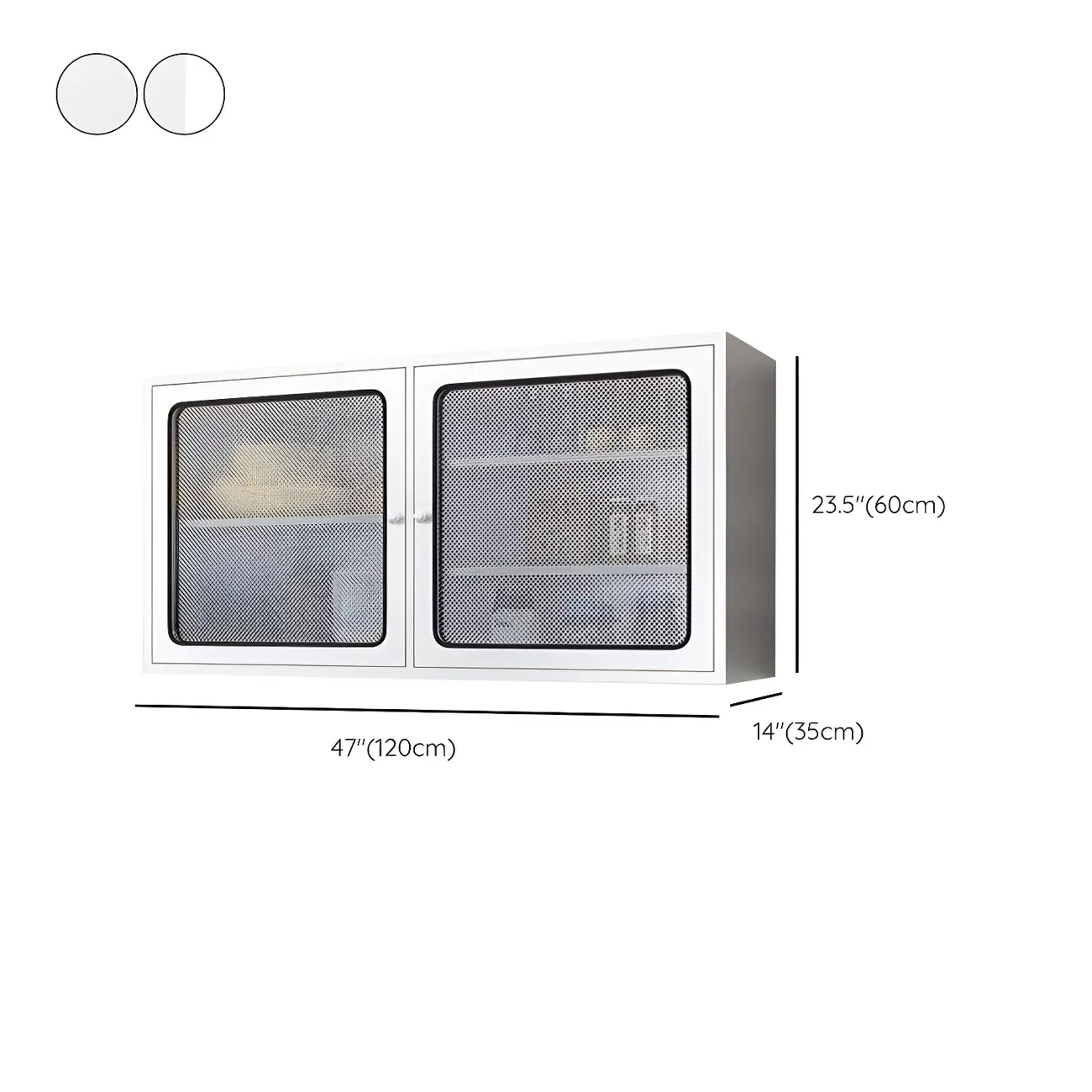 Modern Stainless Steel Wall-Mounted Display Cabinet with Storage Image - 22 | homeyfad