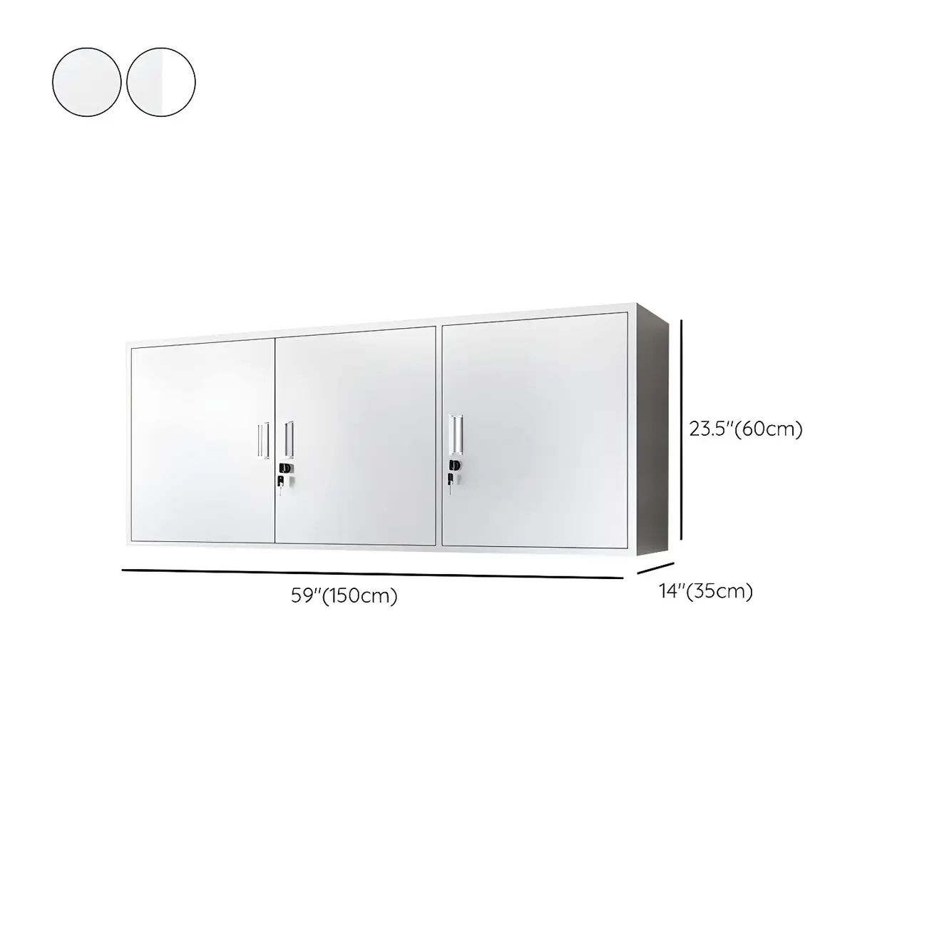 Modern Stainless Steel Wall-Mounted Display Cabinet with Storage Image - 26 | homeyfad