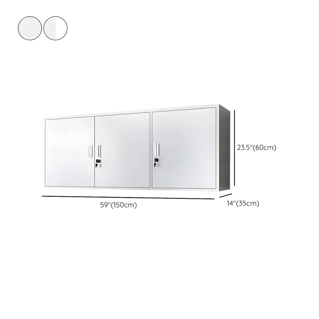 Modern Stainless Steel Wall-Mounted Display Cabinet with Storage Image - 26