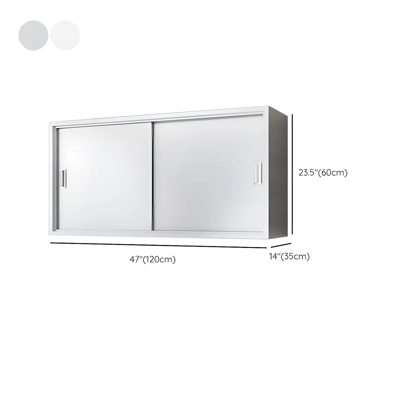 Modern Stainless Steel Wall-Mounted Display Cabinet with Storage Image - 30 | homeyfad