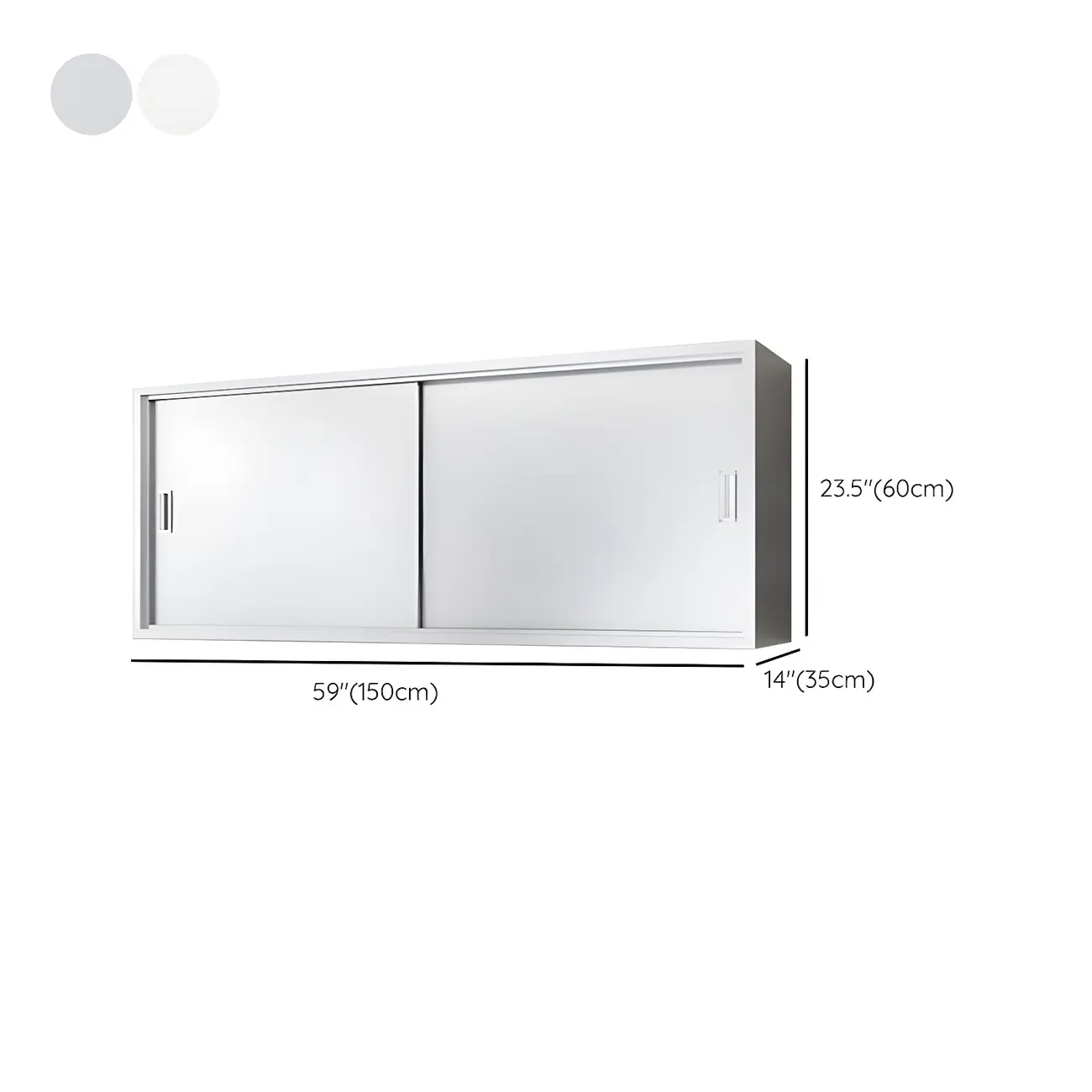 Modern Stainless Steel Wall-Mounted Display Cabinet with Storage Image - 31 | homeyfad
