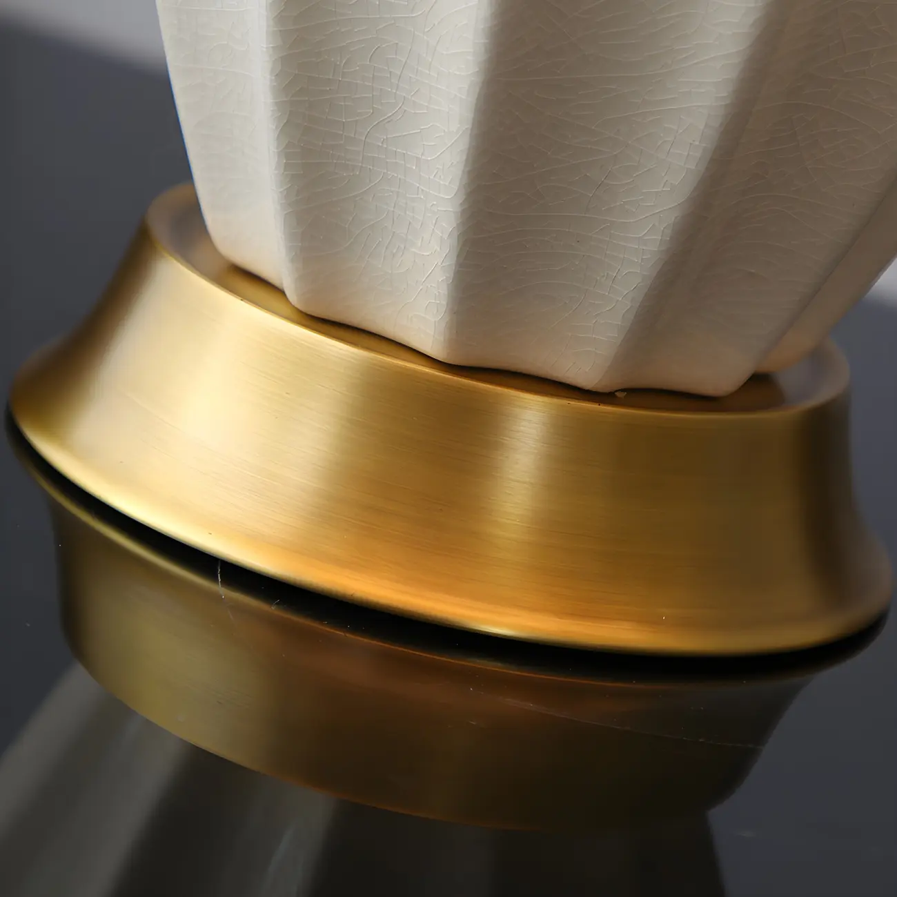 Elegant Barrel Fabric Shade Ceramic Table Lamp for Bedroom Image - 6 | homeyfad