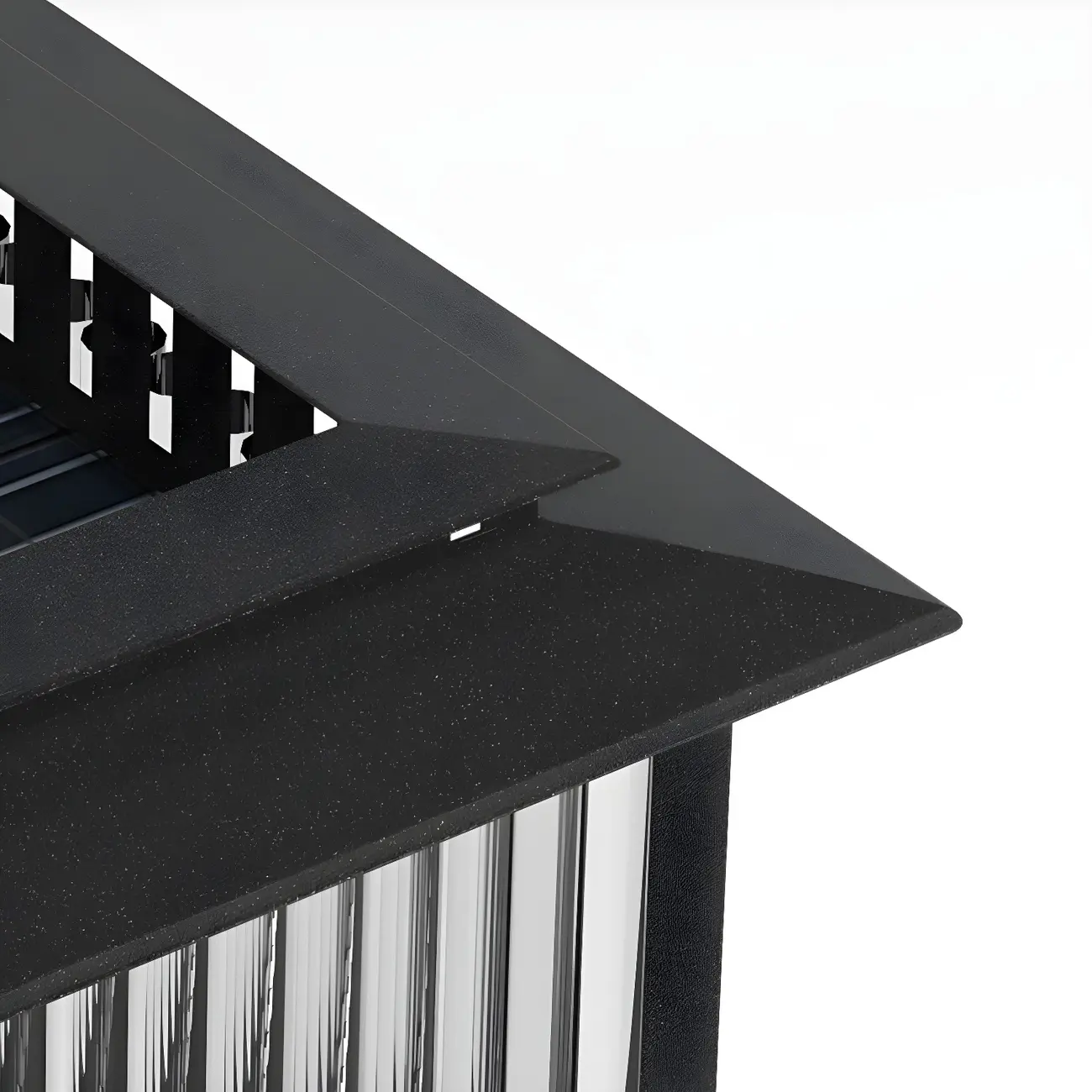 Solar Black Metal Square Post Cap Light Image - 8 | homeyfad