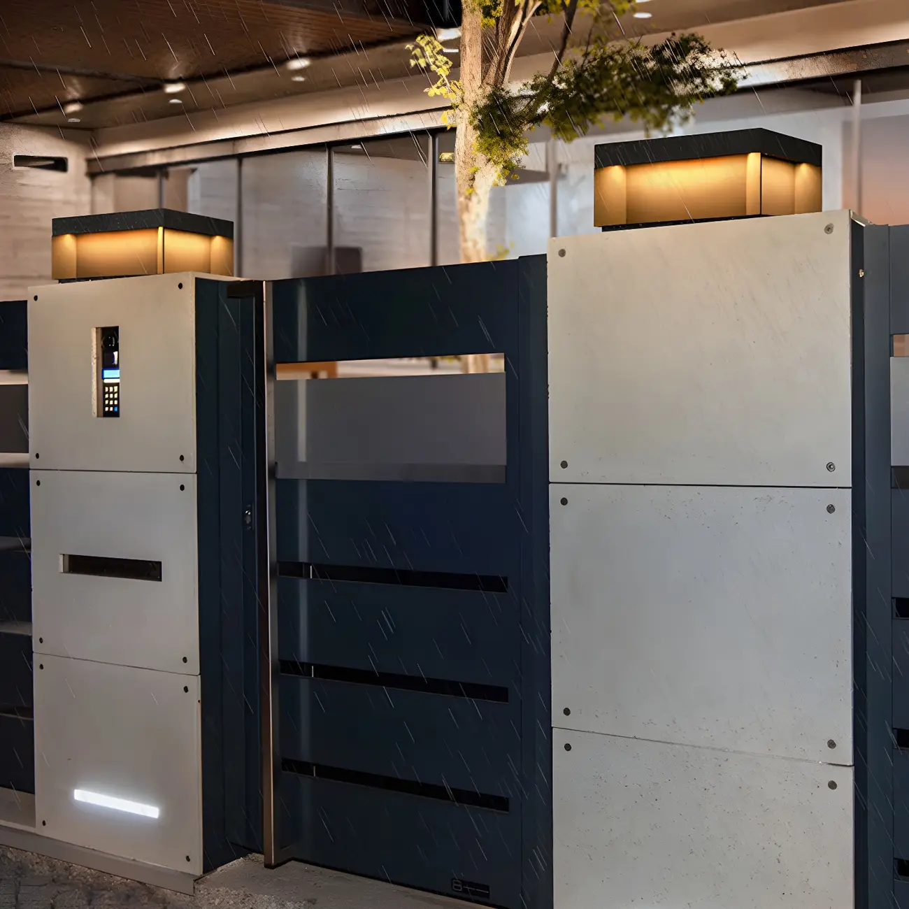 Square Solar Black Metal Post Cap Light Image - 6 | homeyfad