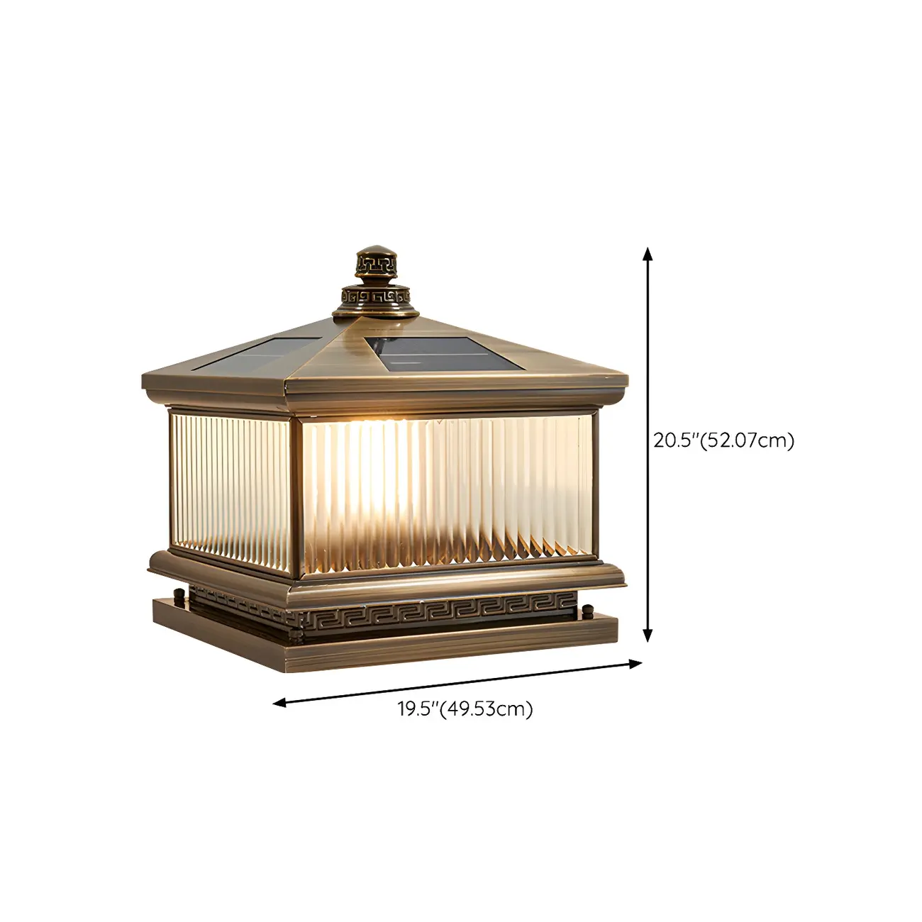 Outdoor Bronze Solar 3-Color LED Backyard Post Cap Light Image - 16 | homeyfad