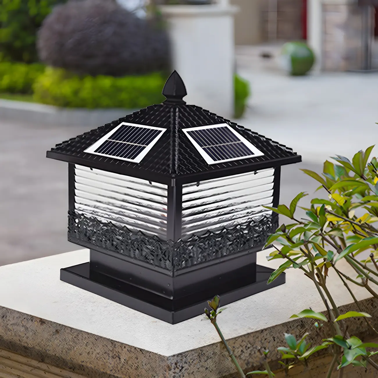 House-Shape Metal Solar Post Cap Light Image - 3 | homeyfad
