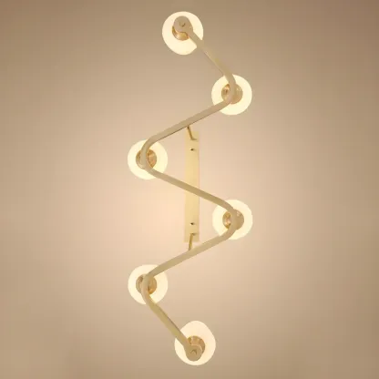 Adjustable 6-Light Brass Glass Chandelier for Dining Area Image - 7