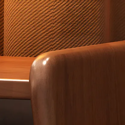 Narrow Versatile 2 Drawers Solid Wood White Nightstand Image - 5