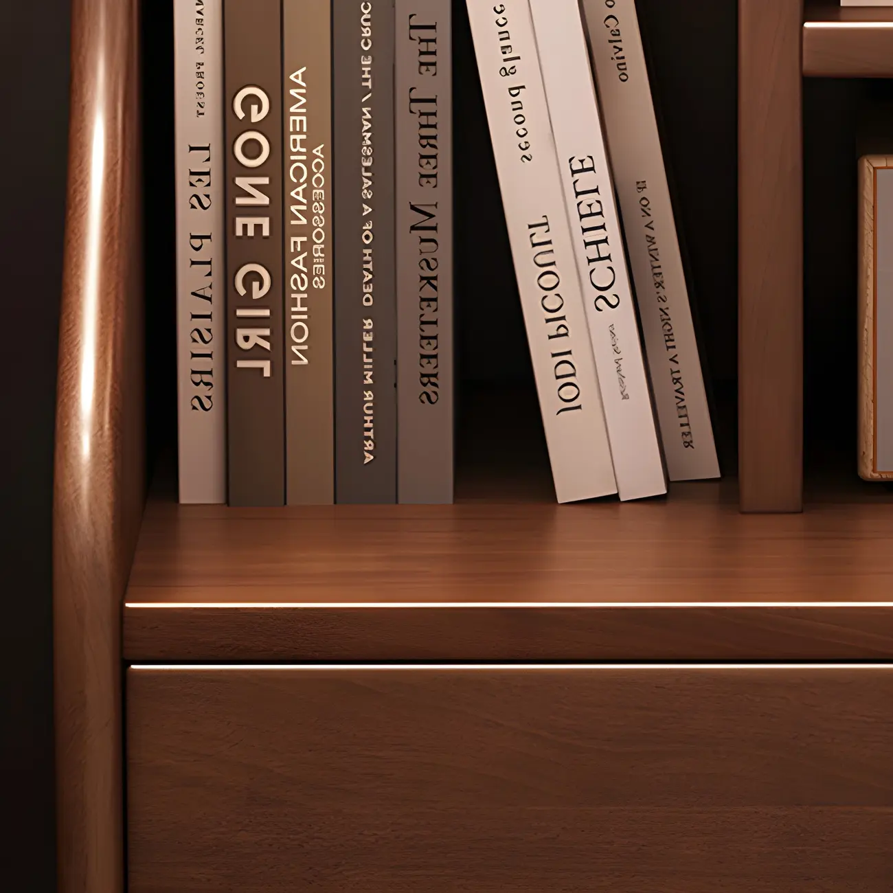 Narrow Versatile 2 Drawers Solid Wood White Nightstand Image - 11 | homeyfad