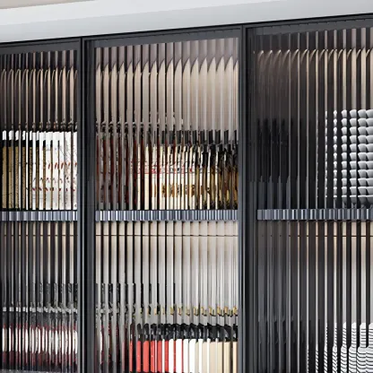 Traditional Metal Floating Mount Display Cabinet for Kitchen Image - 14