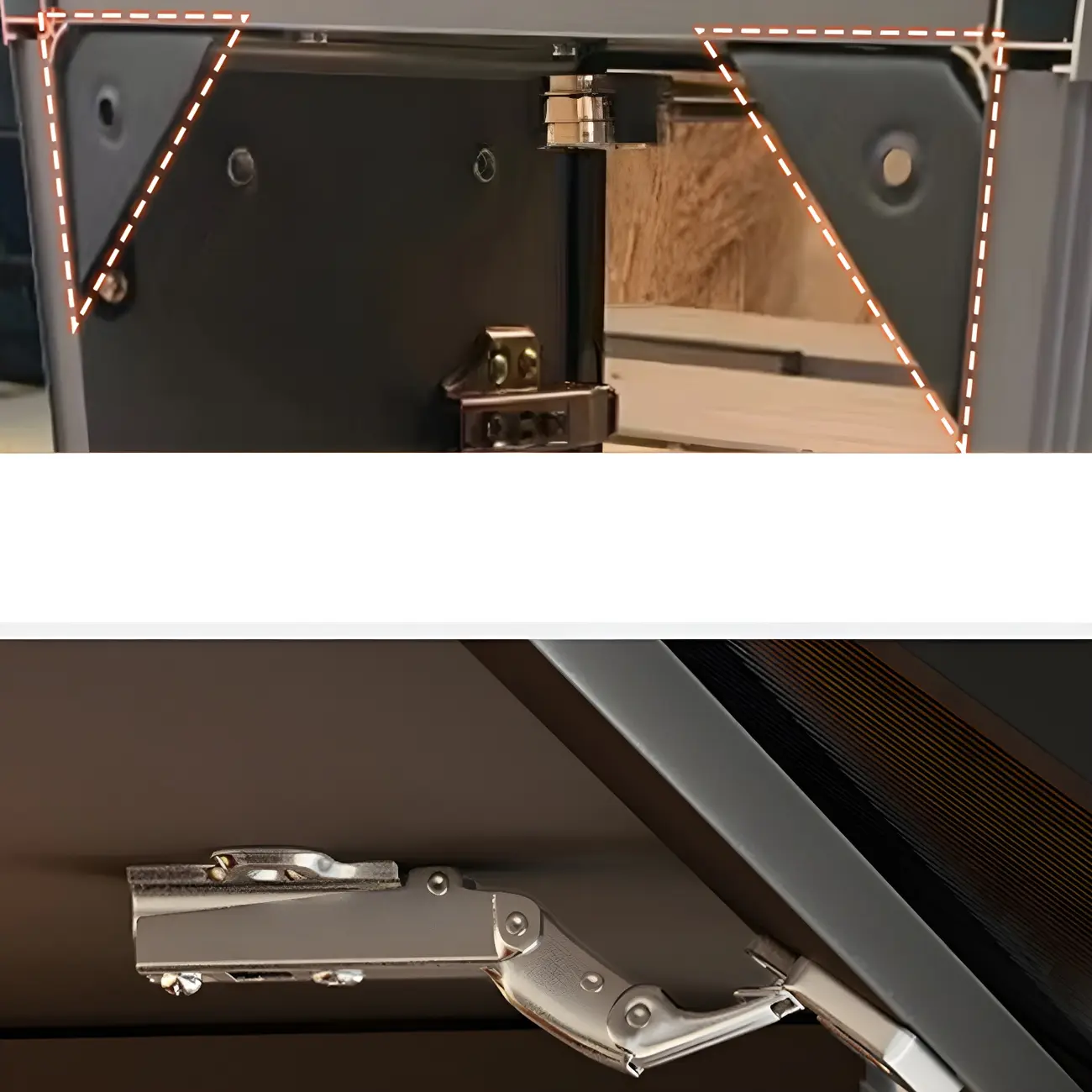 Modern Metal Floating Mounted Display Cabinet for Kitchen Image - 16 | homeyfad